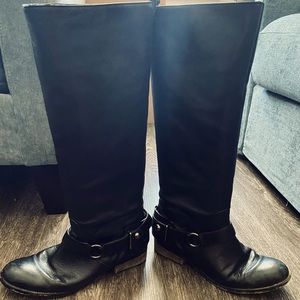 Black leather Coach Riding Boots Size 10